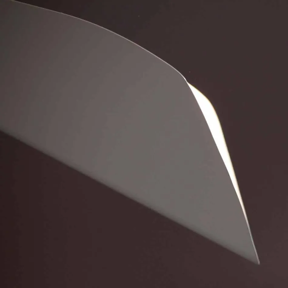 Ručně vyrobený bílý malovaný ocelový lustr vyrobený v Itálii - Elica Viadurini