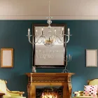 Lustr ze skla a kamínků vyrobený v Itálii pro interiérovou dekoraci - Madrid Viadurini