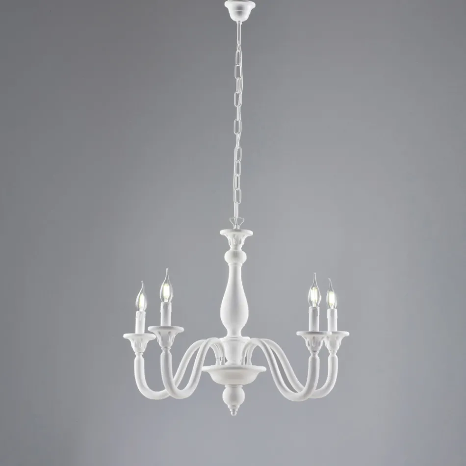 Dřevěný lustr vyrobený v Itálii pro interiérové dekorace - Siena Viadurini