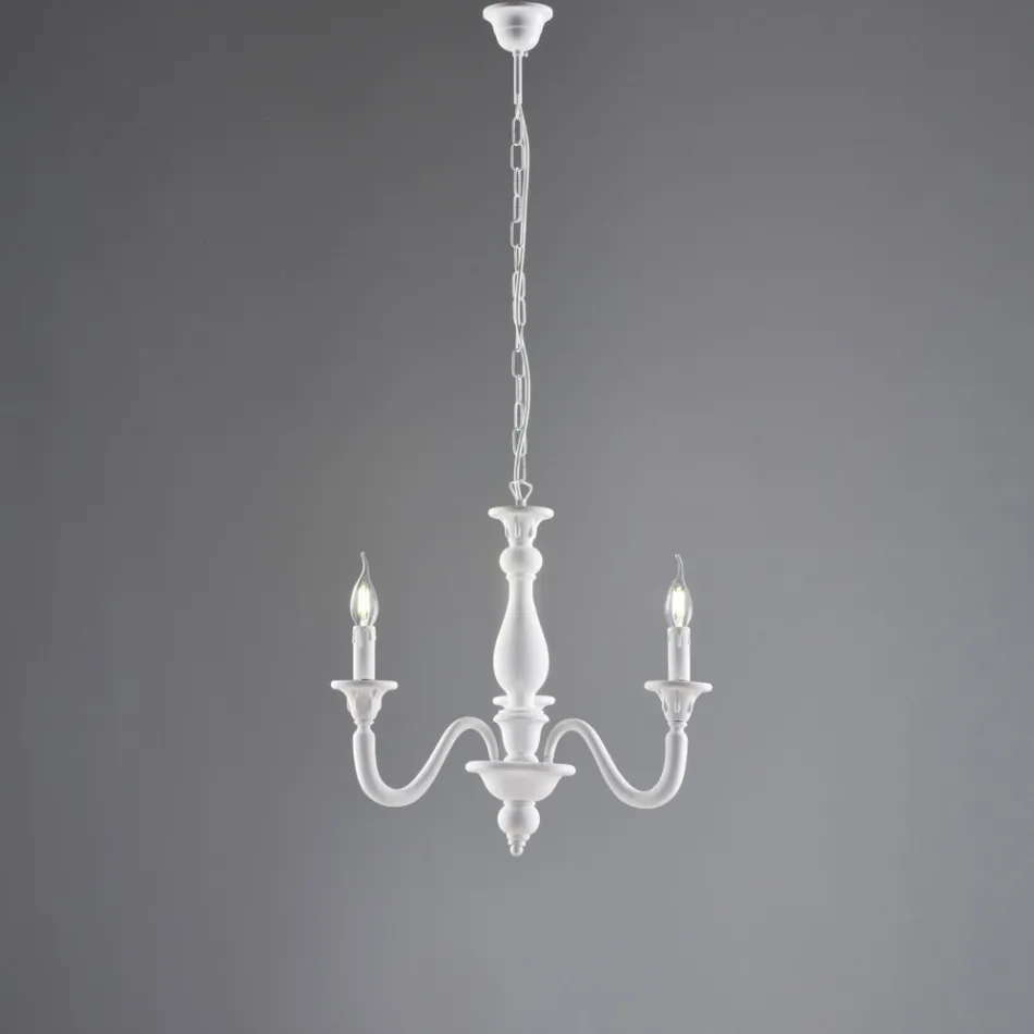 Dřevěný lustr vyrobený v Itálii pro interiérové dekorace - Siena Viadurini