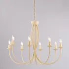 Bílý kovový lustr pro osvětlení rafinovaných prostor – Roccia Viadurini