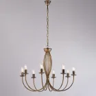 Bílý kovový lustr pro osvětlení rafinovaných prostor – Roccia Viadurini