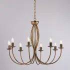 Bílý kovový lustr pro osvětlení rafinovaných prostor – Roccia Viadurini