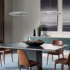 Kovový lustr s difuzorem z plexiskla s mikrotečkami - Nora Viadurini