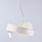 Asteroid: Černý kovový a skleněný lustr pro moderní prostory. Viadurini