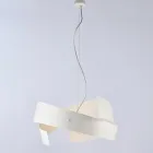 Asteroid: Černý kovový a skleněný lustr pro moderní prostory. Viadurini