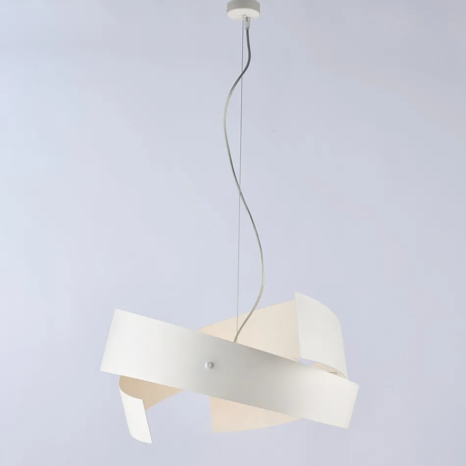 Asteroid: Černý kovový a skleněný lustr pro moderní prostory. Viadurini