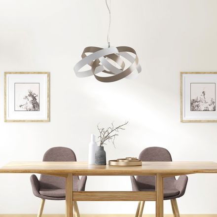 Kovový a skleněný lustr pro elegantní osvětlení interiérů – Rosmarino Viadurini