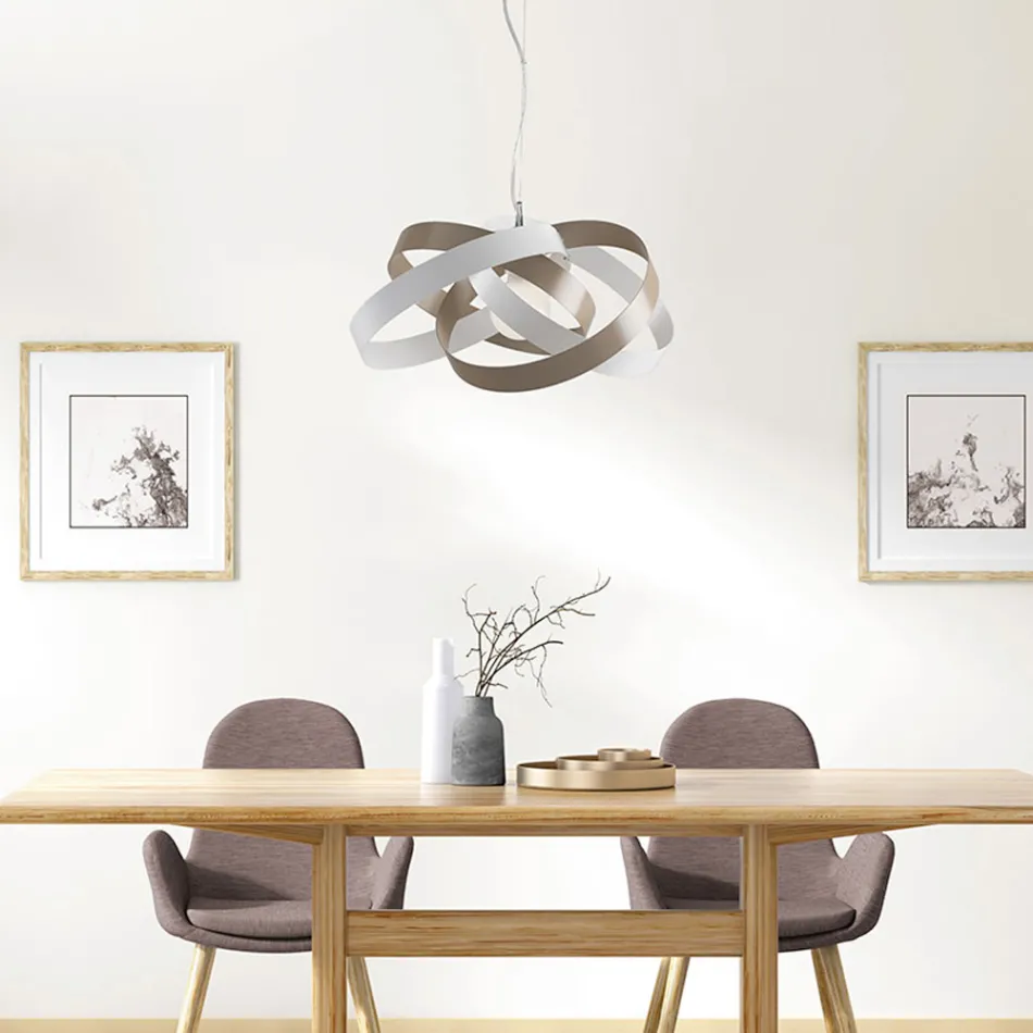 Kovový a skleněný lustr pro elegantní osvětlení interiérů – Rosmarino Viadurini