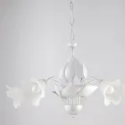 Kovový a skleněný lustr pro osvětlení rafinovaných interiérů – Sirio Viadurini