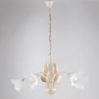 Kovový a skleněný lustr pro osvětlení rafinovaných interiérů – Sirio Viadurini