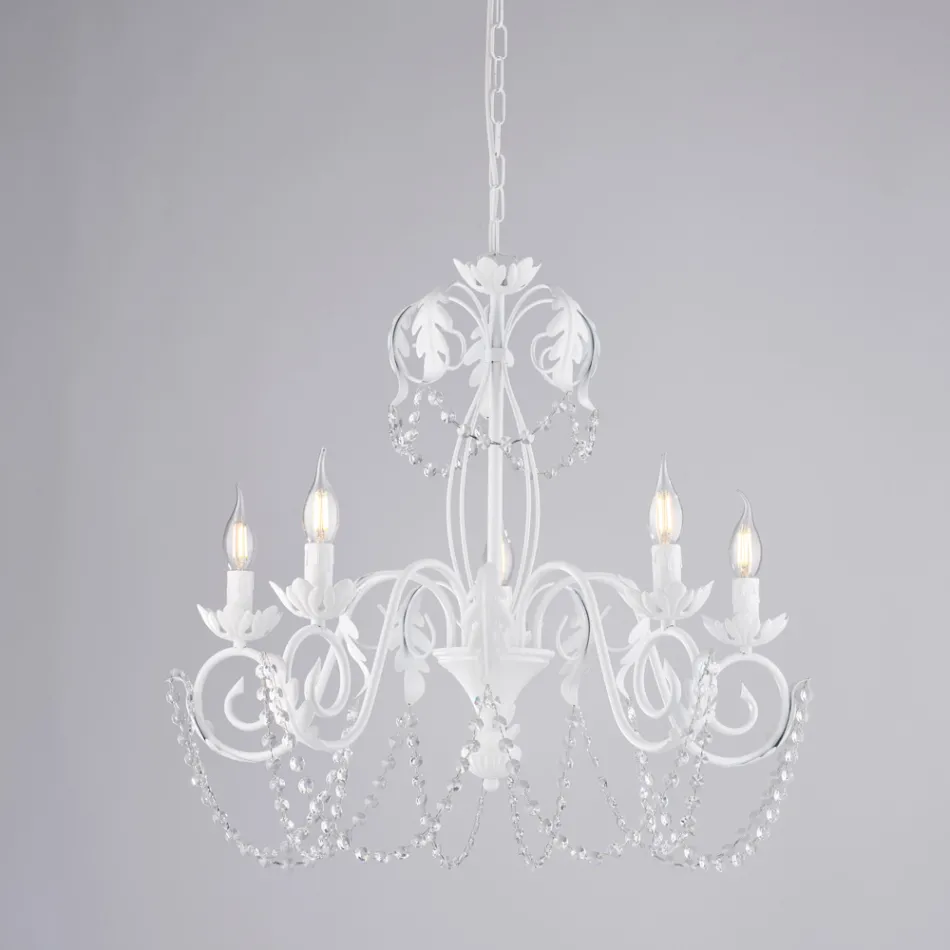 Kovový lustr pro světlé a příjemné interiéry – Perla Viadurini