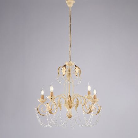 Kovový lustr pro světlé a příjemné interiéry – Perla Viadurini