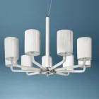 Lustr z benátského skla a kovu ručně vyrobený v Itálii - Graham Viadurini