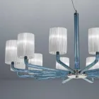 Lustr z benátského skla a kovu ručně vyrobený v Itálii - Graham Viadurini