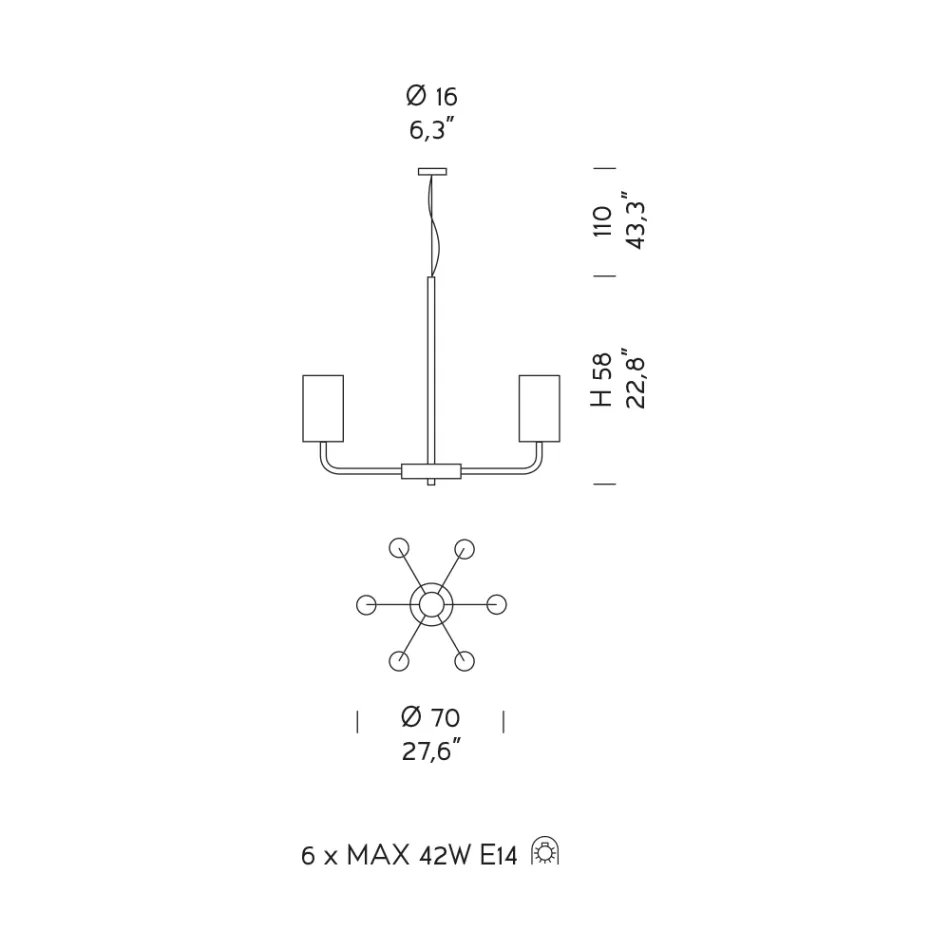 Lustr z benátského skla a kovu ručně vyrobený v Itálii - Graham Viadurini