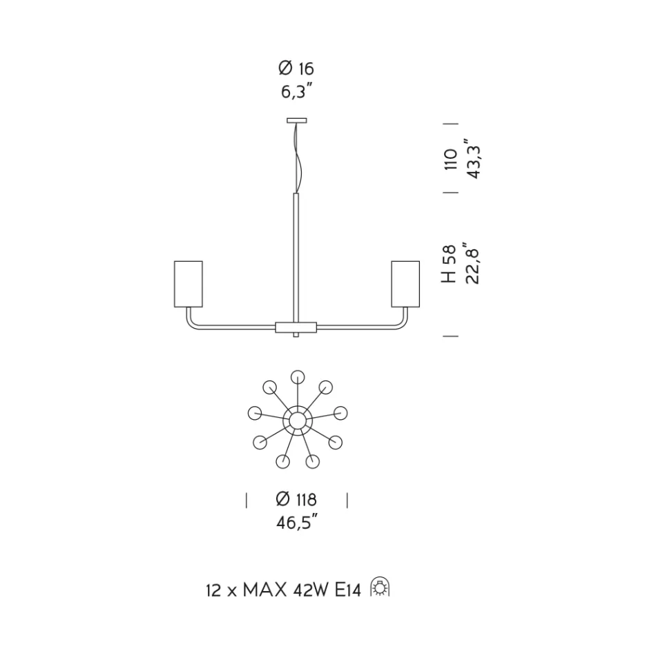 Lustr z benátského skla a kovu ručně vyrobený v Itálii - Graham Viadurini