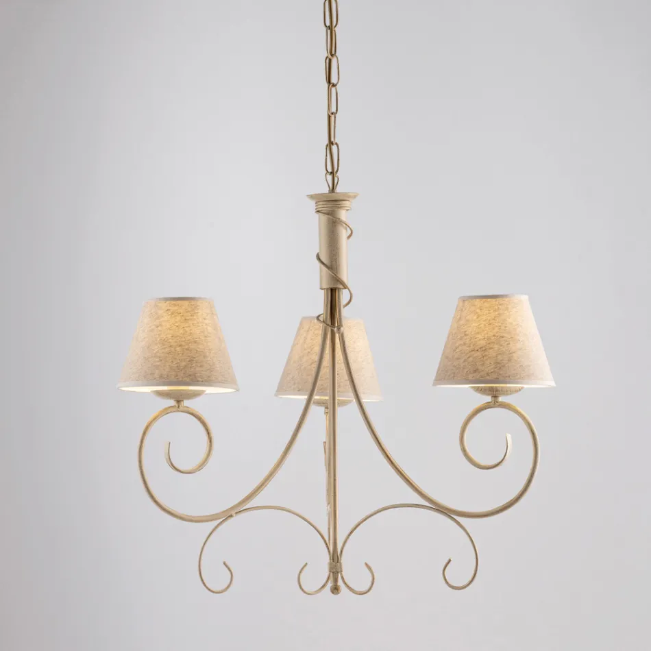 Dvousvětlý skleněný a kovový lustr pro elegantní prostory – Draco Viadurini