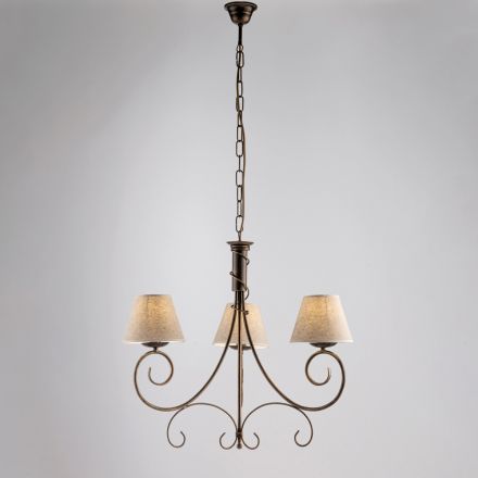 Dvousvětlý skleněný a kovový lustr pro elegantní prostory – Draco Viadurini