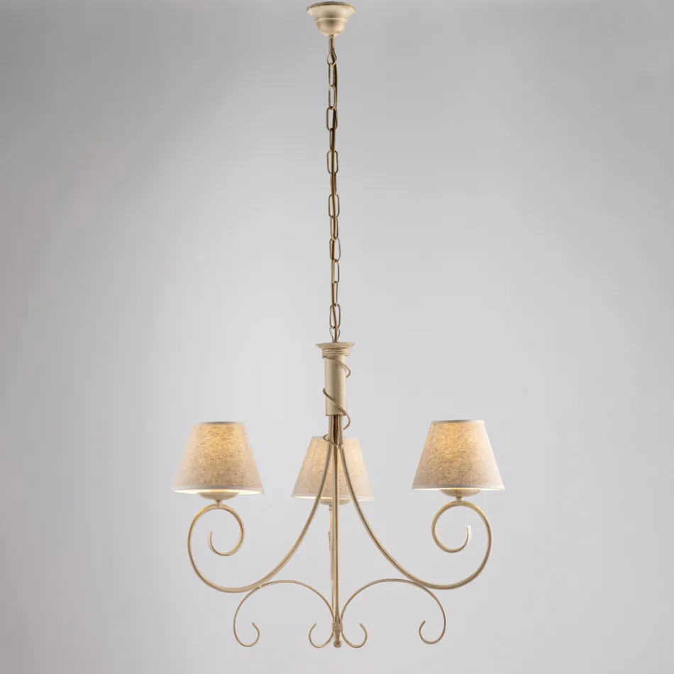 Dvousvětlý skleněný a kovový lustr pro elegantní prostory – Draco Viadurini