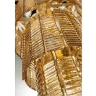 Moderní lustr 12 světel z italského luxusního ručně vyráběného skla - Valadier Viadurini