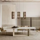 Velis - Elegantně navržený moderní lustr z taveného skla vyrobený v Itálii Viadurini