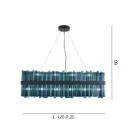 Moderní italský ručně vyráběný luxusní lustr z foukaného skla - Maesta Viadurini