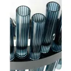 Moderní foukané sklo a kovový lustr Italské řemeslné zpracování - Maesta Viadurini