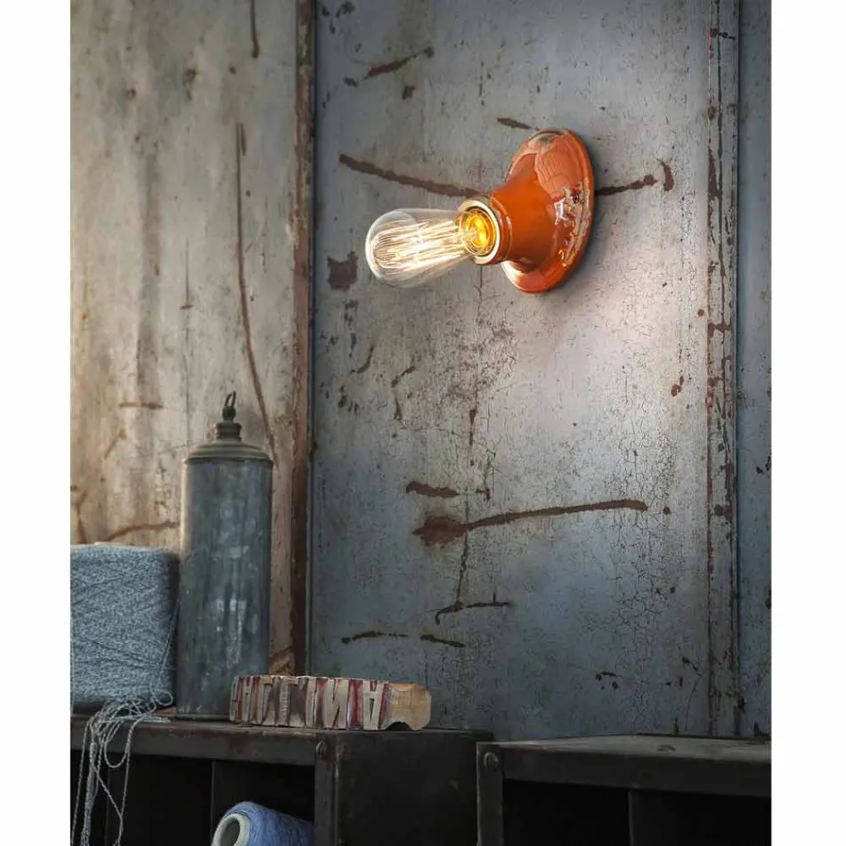 Stropní lustr řemeslně retro designu Ferroluce Vintage Viadurini