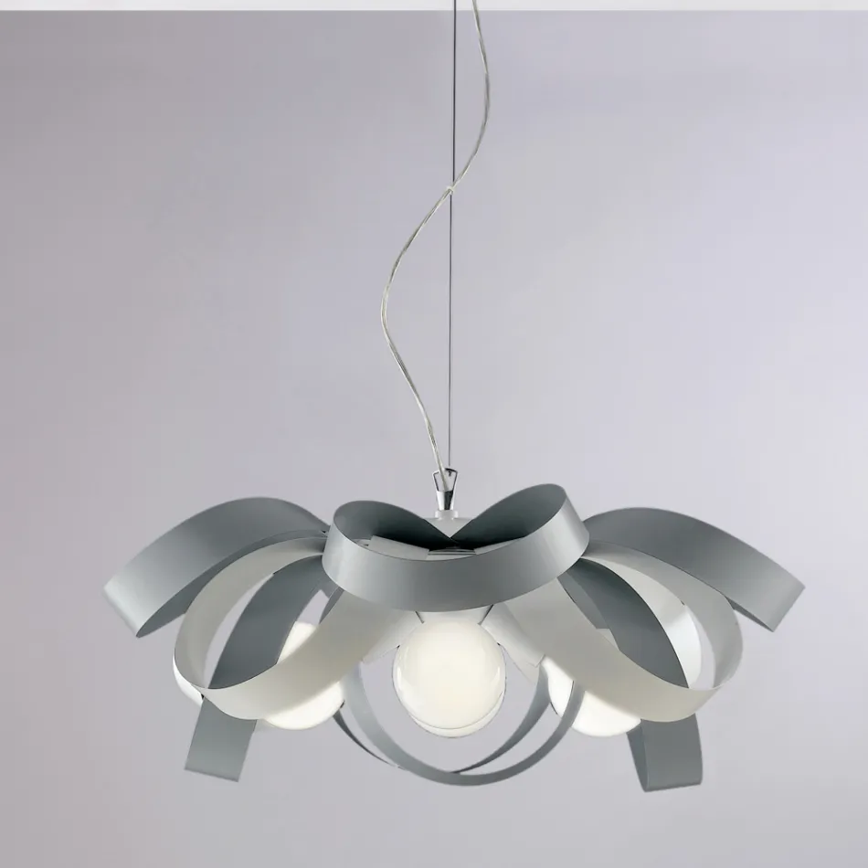 Shabby chic bílý kovový lustr pro vkusnou dekoraci – Sea Viadurini