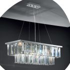 Klasický závěsný lustr kovový a luxusní broušený křišťál - Mirielle Viadurini