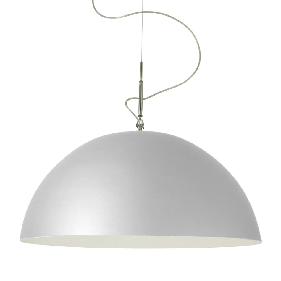 Závěsný lustr z laprenu a nebulitu - Mezza Luna od In-es.artdesign Viadurini