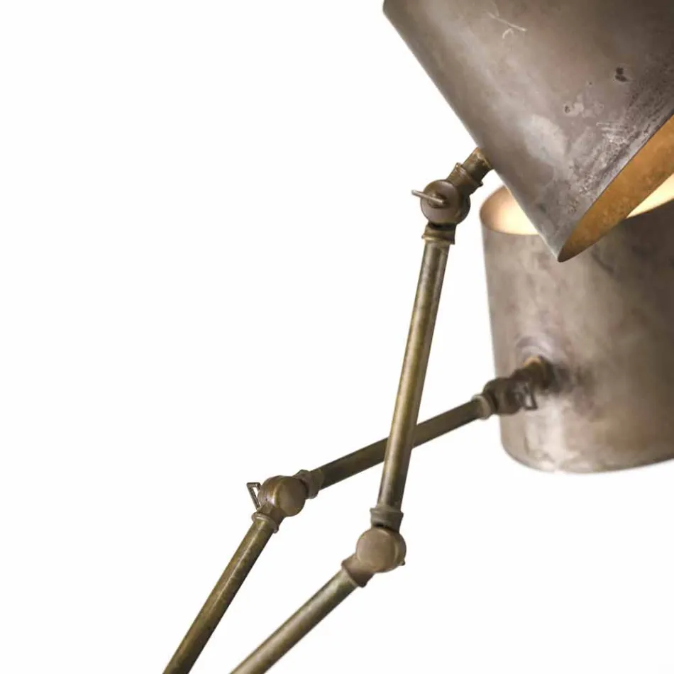 Průmyslový styl lustr do železa a mosazi Reporter Il Fanale Viadurini