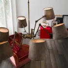 Průmyslový styl lustr do železa a mosazi Reporter Il Fanale Viadurini