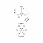 Průmyslový styl lustr do železa a mosazi Reporter Il Fanale Viadurini