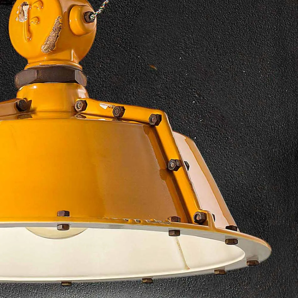 Průmyslová stylu lustr ročník bell Jillian Ferroluce Viadurini