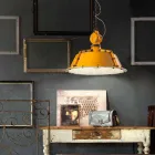 Průmyslová stylu lustr ročník bell Jillian Ferroluce Viadurini