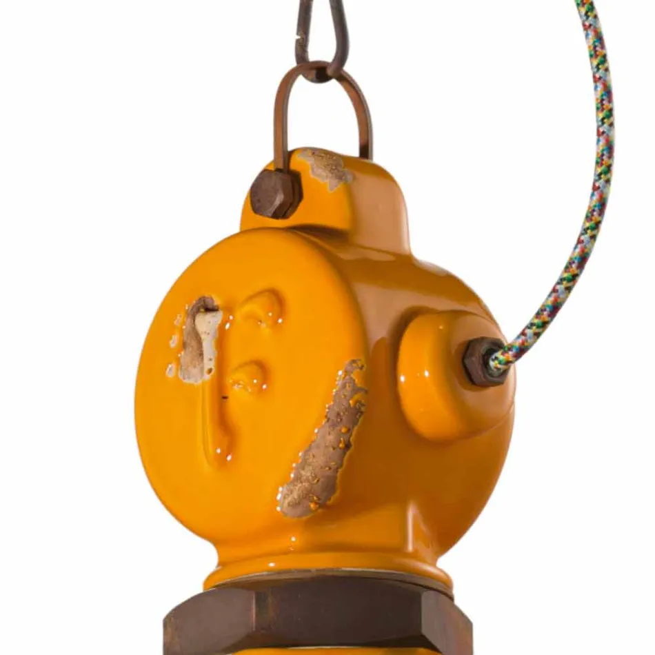 Průmyslová stylu lustr ročník bell Jillian Ferroluce Viadurini