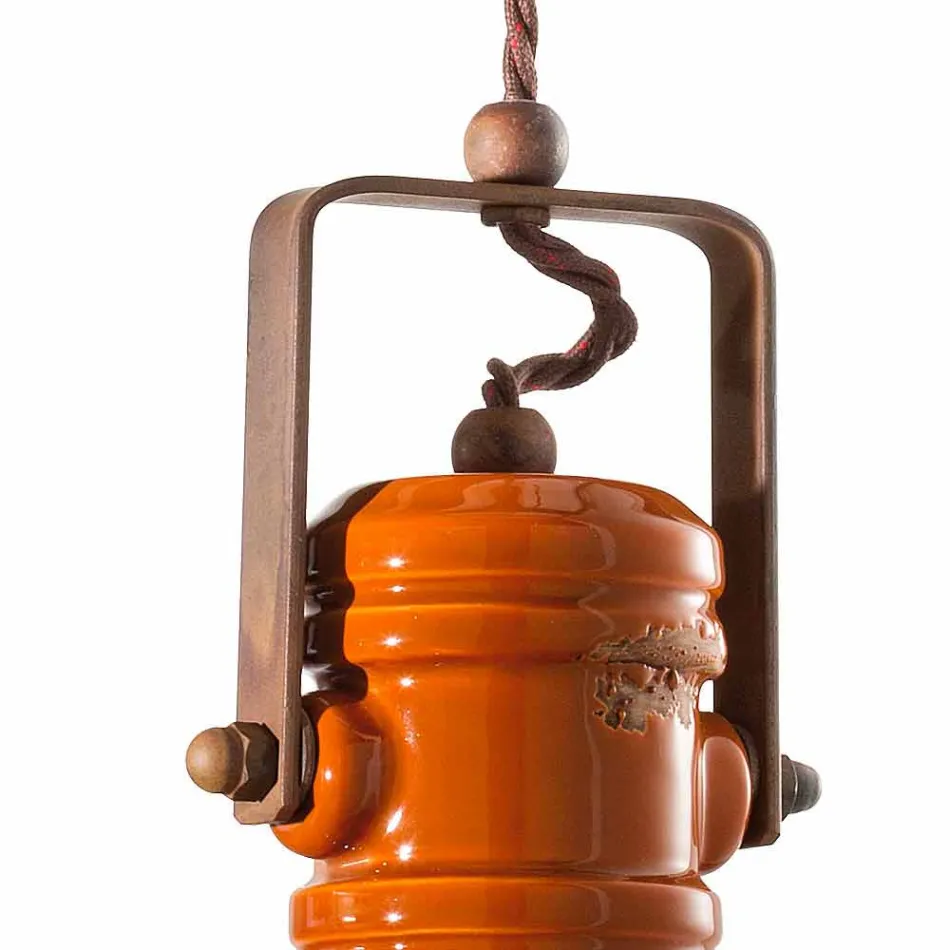 Lustr designu vintage ruční keramiku Cameron Ferroluce Viadurini