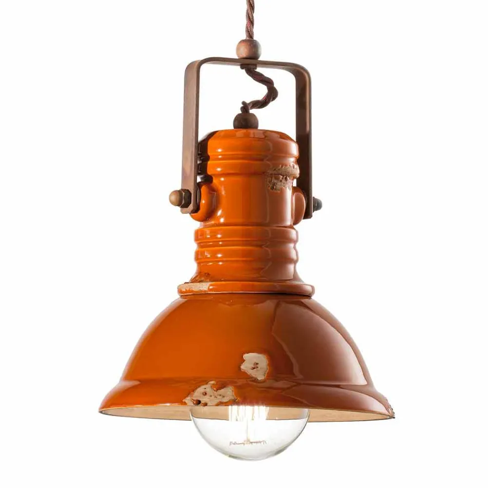 Lustr designu vintage ruční keramiku Cameron Ferroluce Viadurini