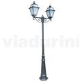 Lampa 2 Lights Vintage Style z hliníku a skla Made in Italy - Vivian