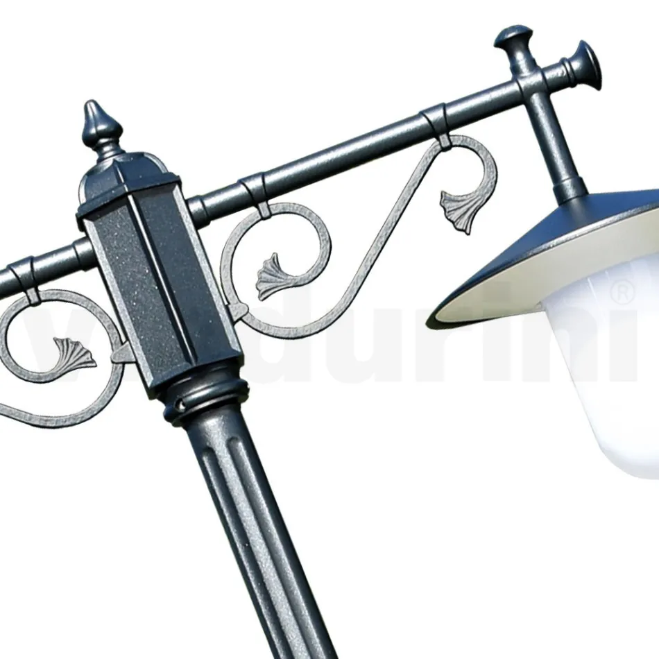 Lampa 2 Lights Vintage Style v šedém hliníku Made in Italy - Belen Viadurini