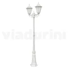 Vintage 2-světelná lampa z bílého hliníku Made in Italy - Terella Viadurini