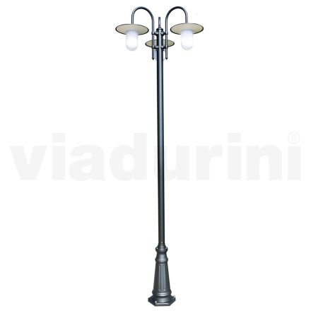 Lampa 3 Lights Vintage Style v šedém hliníku Made in Italy - Belen Viadurini