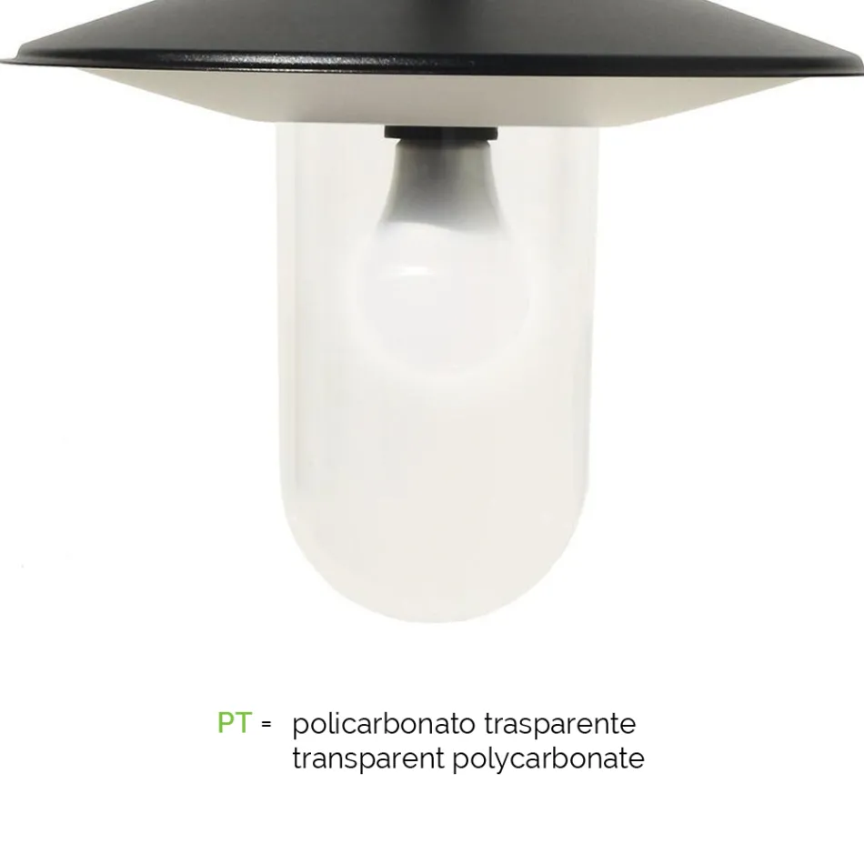 Lampa 3 světla Vintage Style v šedém hliníku Made in Italy - Belen Viadurini