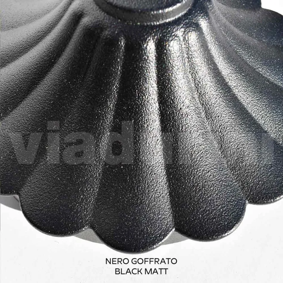 270 cm vysoká pouliční lampa v černém akrylu a hliníku Made in Italy - Trovanero Viadurini