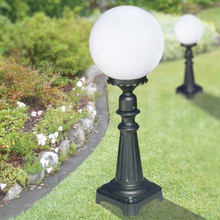 69 cm vysoká pouliční lampa z akrylového a antracitového hliníku Made in Italy - Trovaantracite Viadurini