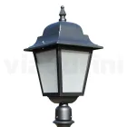 76 cm vysoká pouliční lampa z antracitového skla a hliníku Made in Italy - Scintilla Viadurini