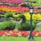 Nízká venkovní lampa z antracitového hliníku Made in Italy - Impero Viadurini