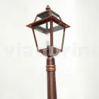 Nízké pouliční osvětlení pro venkovní použití v hliníku vyrobené v Itálii, Kristel Viadurini